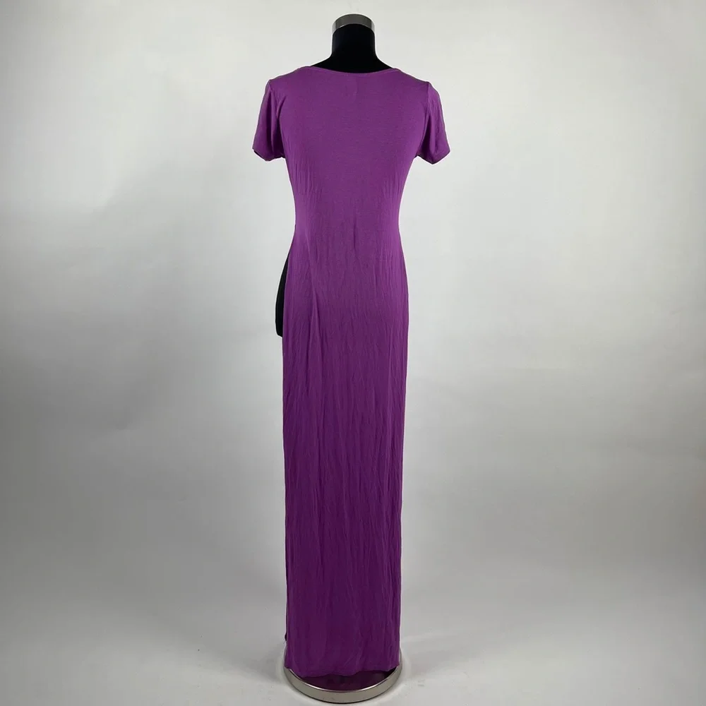 High Slit Purple Maxi Top - Picture 6 of 6